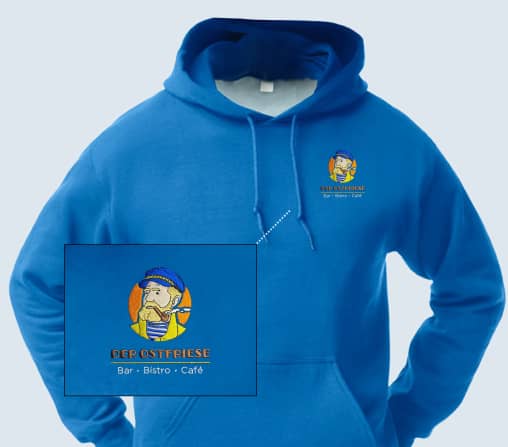 Bestickter Herren Hoodie Bestickter Herren Hoodie