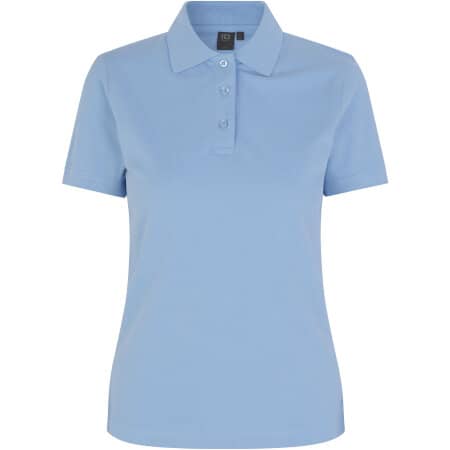 ID Identity Stretch-Poloshirt Hellblau