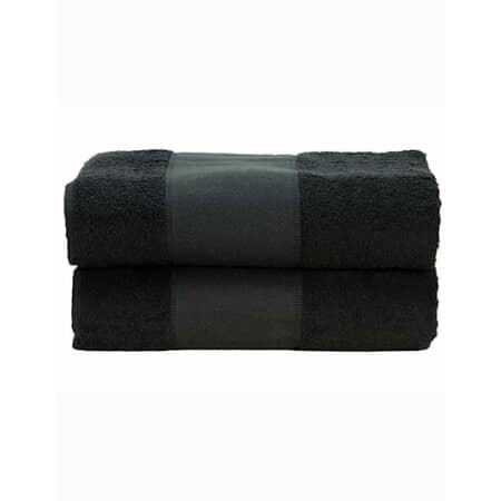 A&R PrintMe Bath Towel Black