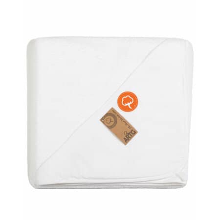 A&R PRINT-Me® Baby Hooded Towel 100 White