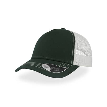 Atlantis Rapper Canvas Cap Bottle Green|White