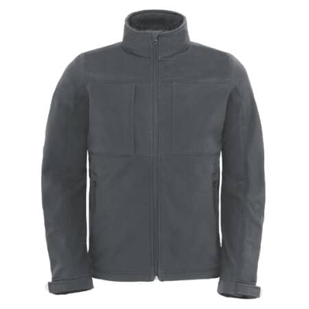B&C Hooded Softshell / Men Dark Grey (Solid)