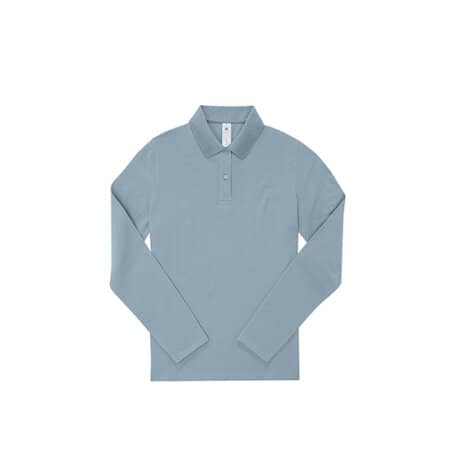 B&C My Polo 210 Long Sleeve /Women Amalfi Blue