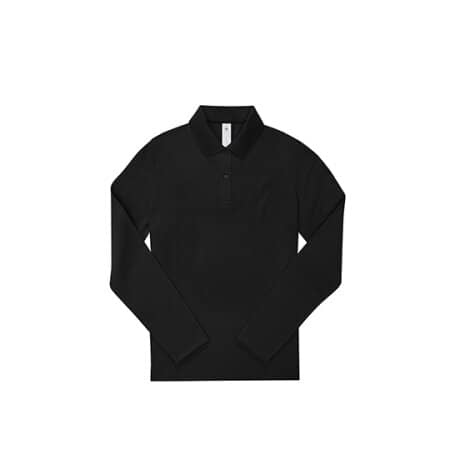 B&C My Polo 210 Long Sleeve /Women Black