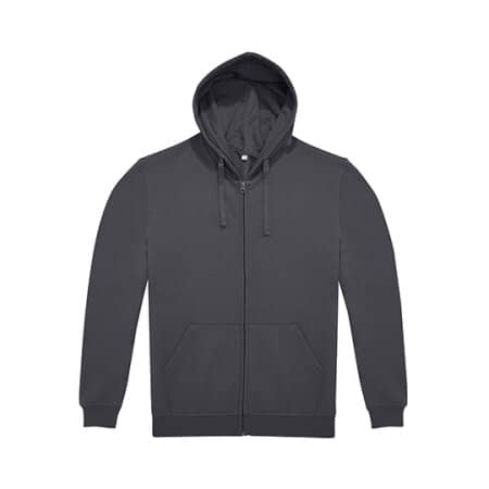 B&C ID.224 Zip Hood Dark Grey (Solid)