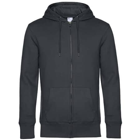 B&C KING Zipped Hood Jacket Asphalt