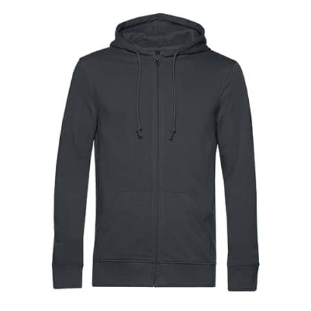 B&C Inspire Zipped Hood Jacket Asphalt
