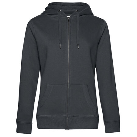 B&C QUEEN Zipped Hood Jacket /Women Asphalt