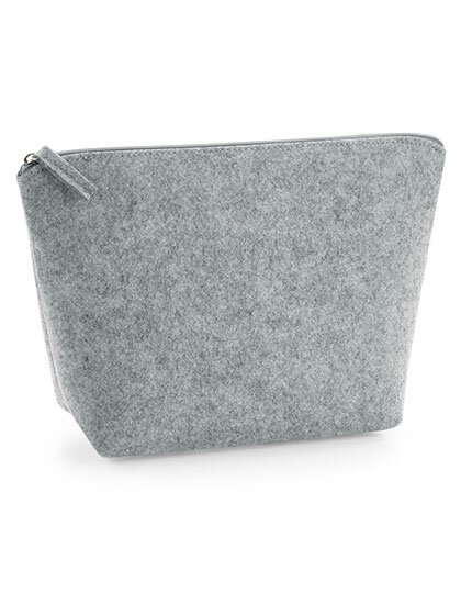 Taschen in Grey Melange: Felt Accessory Bag BG724 von BagBase
