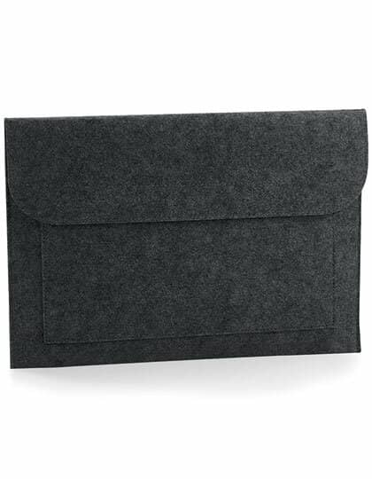 Taschen in Charcoal Melange: Felt Laptop / Document Slip BG726 von BagBase