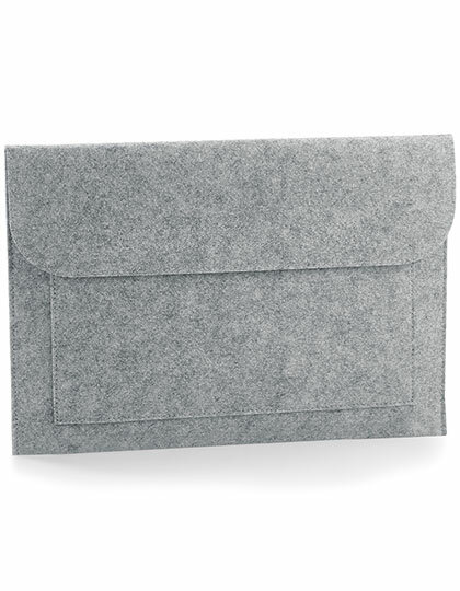 Taschen in Grey Melange: Felt Laptop / Document Slip BG726 von BagBase