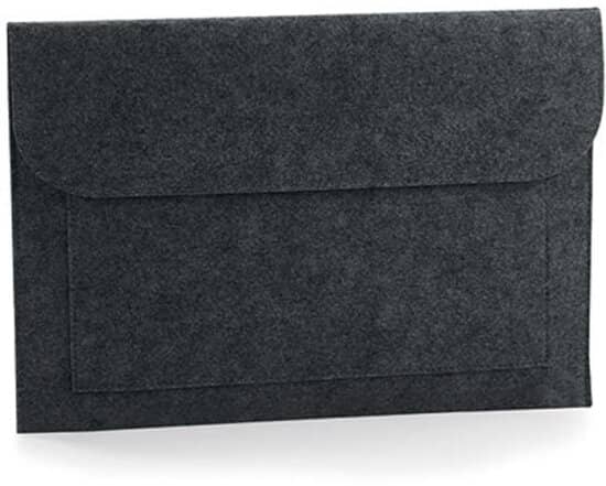 Taschen in Charcoal Melange: Felt Laptop / Document Slip BG726 von BagBase
