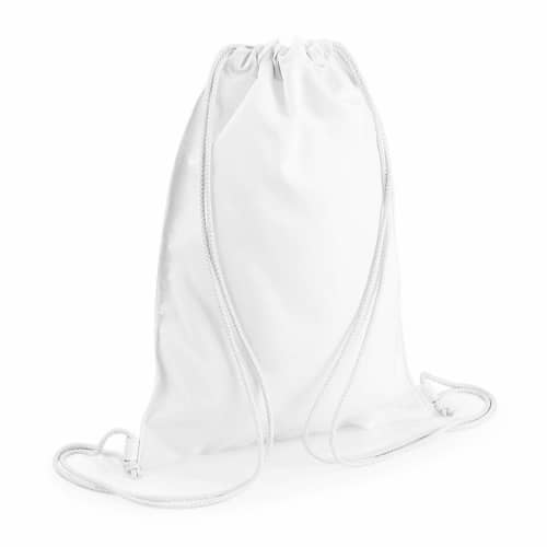 BagBase Transparenter Gym Bag – Wasserabweisend, 11 Liter, TPU, 18x13 Zoll, Mit Kordelzug