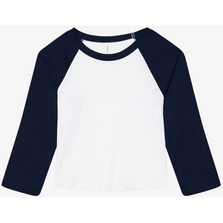 Bella Women´s Micro Rib 3/4 Raglan Baby Tee 