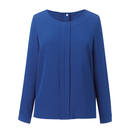 Brook Taverner Women`s Roma Long Sleeve Blouse Royal Blue