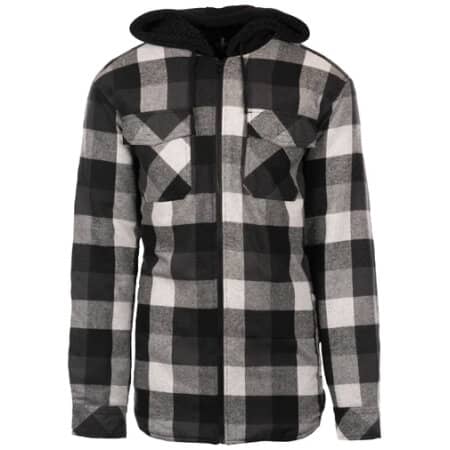 Burnside Men´s Flannel Jacket With Sherpa Hoodie 