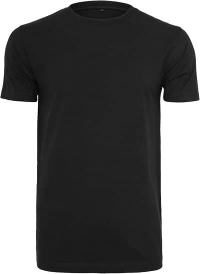 T-Shirts in Black: T-Shirt Round Neck BY004 von Build Your Brand