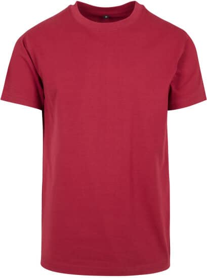 T-Shirts in Burgundy: T-Shirt Round Neck BY004 von Build Your Brand
