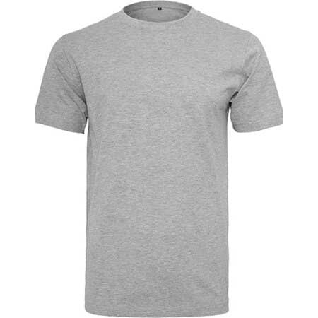 Build Your Brand T-Shirt Round Neck Heather Grey