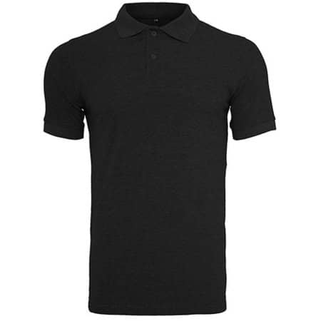 Build Your Brand Polo Piqué Shirt Black