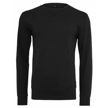 Build Your Brand Light Crew Sweatshirt Black