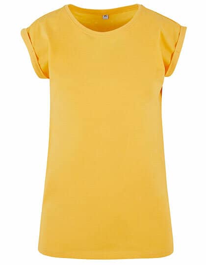 T-Shirts in Dimyellow: Ladies` Extended Shoulder Tee BY021 von Build Your Brand
