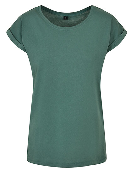 T-Shirts in Pale Leaf: Ladies` Extended Shoulder Tee BY021 von Build Your Brand