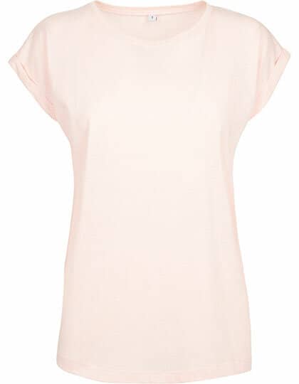 T-Shirts in Pink: Ladies` Extended Shoulder Tee BY021 von Build Your Brand