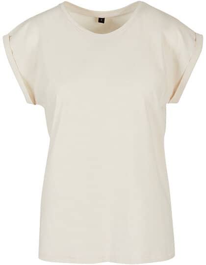T-Shirts in Sand: Ladies` Extended Shoulder Tee BY021 von Build Your Brand