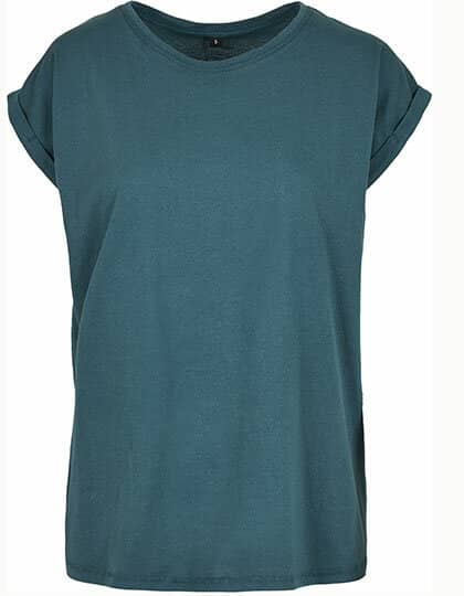 T-Shirts in Teal: Ladies` Extended Shoulder Tee BY021 von Build Your Brand