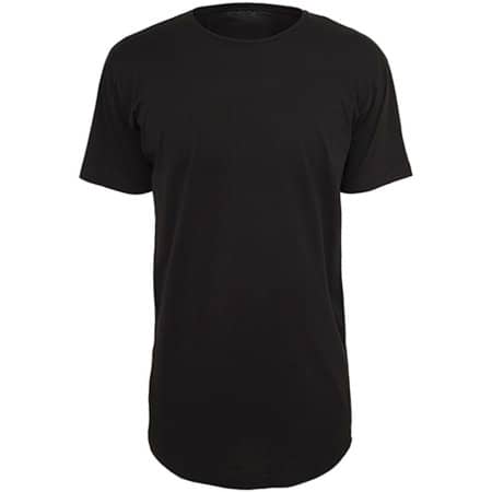 Build Your Brand Shaped Long Tee Black