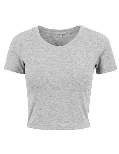 T-Shirts in Grey: Ladies` Cropped Tee BY042 von Build Your Brand