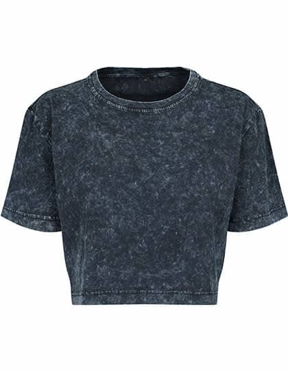 T-Shirts: Ladies` Acid Washed Cropped Tee BY054 von Build Your Brand