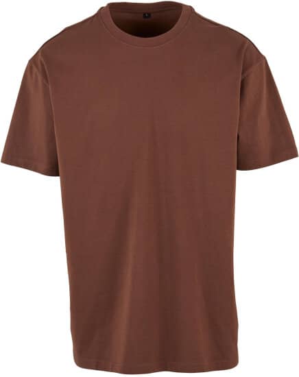 T-Shirts in Chocoloate Brown: Heavy Oversize Tee BY102 von Build Your Brand