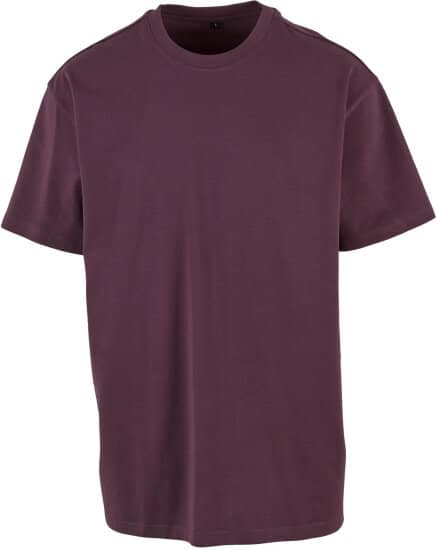 T-Shirts in Plum Purple: Heavy Oversize Tee BY102 von Build Your Brand
