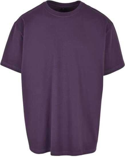 T-Shirts in Purple Night: Heavy Oversize Tee BY102 von Build Your Brand