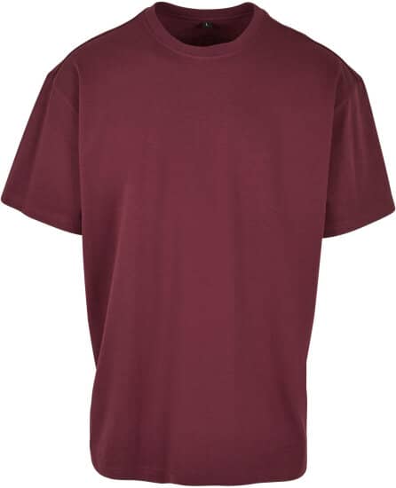 T-Shirts in Cherry: Heavy Oversize Tee BY102 von Build Your Brand