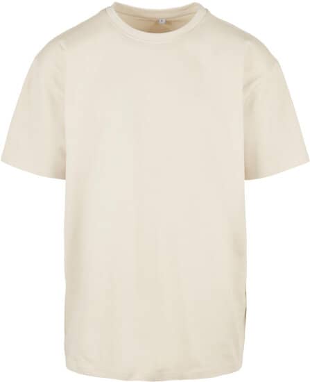 T-Shirts in Sand: Heavy Oversize Tee BY102 von Build Your Brand