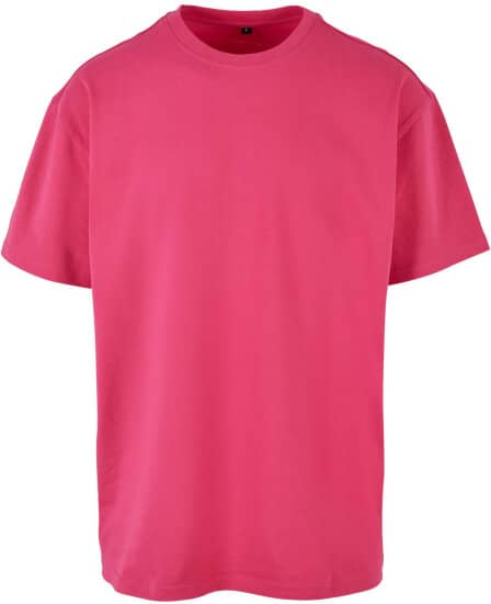 T-Shirts in Hibiskus Pink: Heavy Oversize Tee BY102 von Build Your Brand