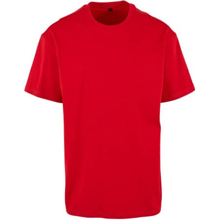 Build Your Brand Heavy Oversize Tee City Red