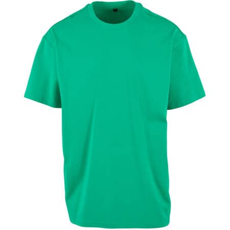 Build Your Brand Heavy Oversize Tee Grass Green
