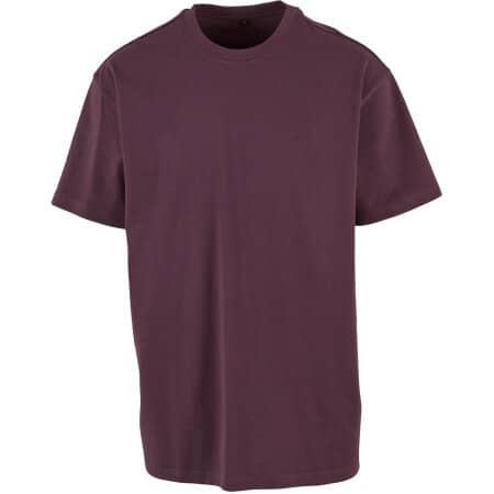 Build Your Brand Heavy Oversize Tee Plum Purple