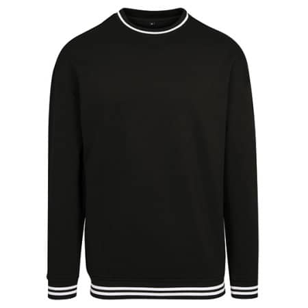 Build Your Brand College Sweat Crew Black|White