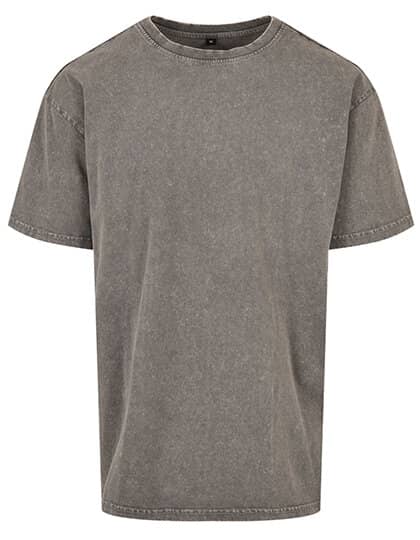T-Shirts in Asphalt: Acid Washed Heavy Oversize Tee BY189 von Build Your Brand