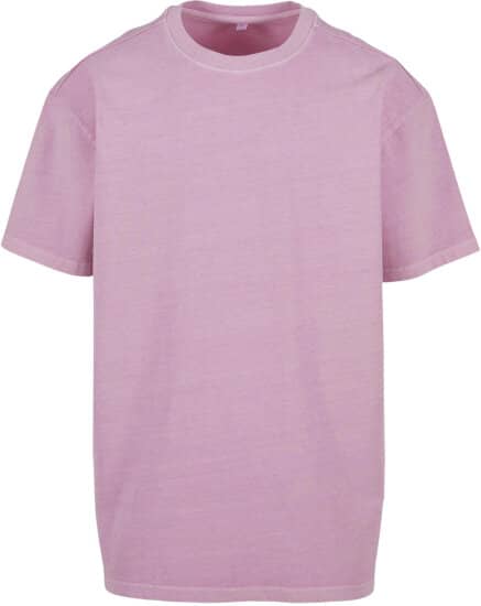 T-Shirts in Cool Pink: Acid Washed Heavy Oversize Tee BY189 von Build Your Brand