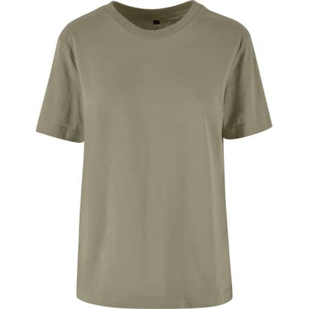 Build Your Brand Ladies Everyday Tee Pale Olive