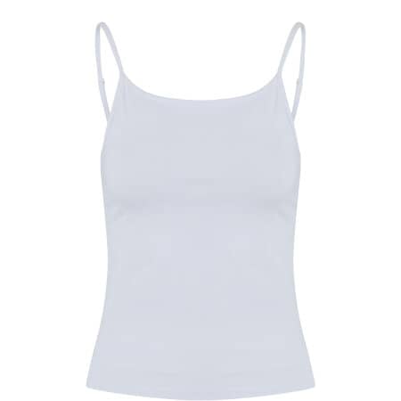 Build Your Brand Ladies Stretch Jersey Short Slim Top 