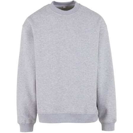 Build Your Brand Loose Fit Sweatshirt Heather Grey