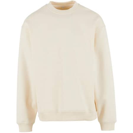 Build Your Brand Loose Fit Sweatshirt White Sand
