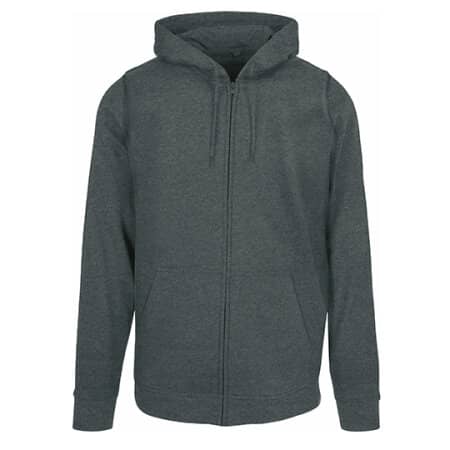 Build Your Brand Basic Basic Zip Hoody Charcoal